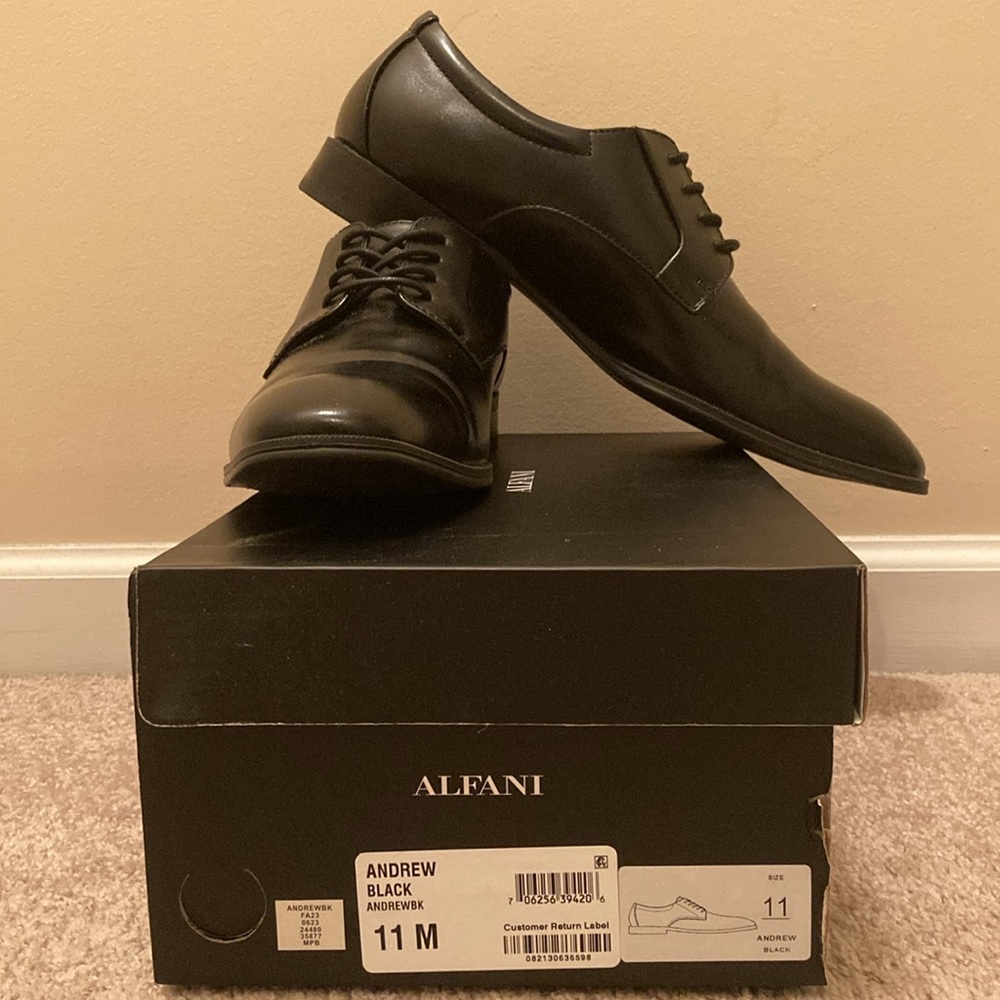 Men’s Alfani Andrew Plain Toe Derbys
